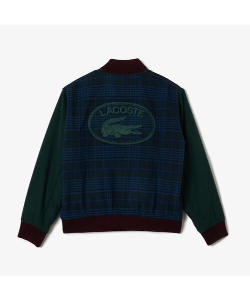 LACOSTE（ラコステ）の「チェック切り替えバーシティジャケット