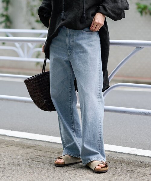 FRAMeWORK（フレームワーク）の「デニムストレートパンツ（デニム