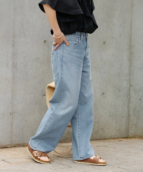 FRAMeWORK（フレームワーク）の「デニムストレートパンツ（デニム