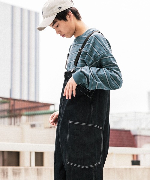 niko and（ニコアンド）の「オーバーオールデニムパンツ【niko and