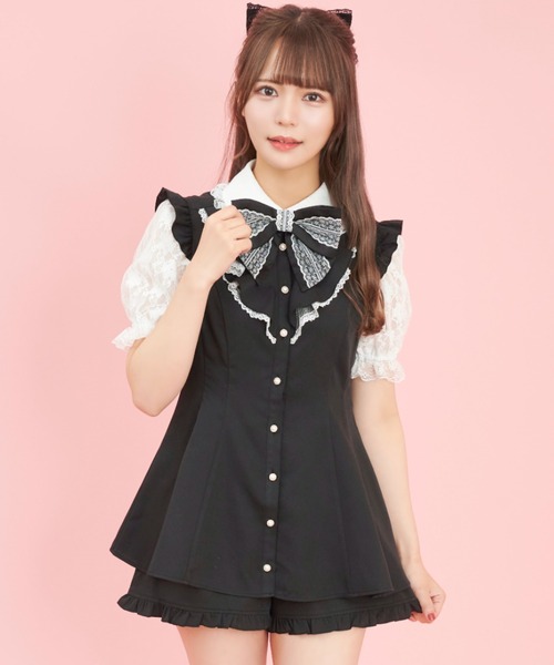 Secret Honey（シークレットハニー）の「レース袖ラッフル半袖