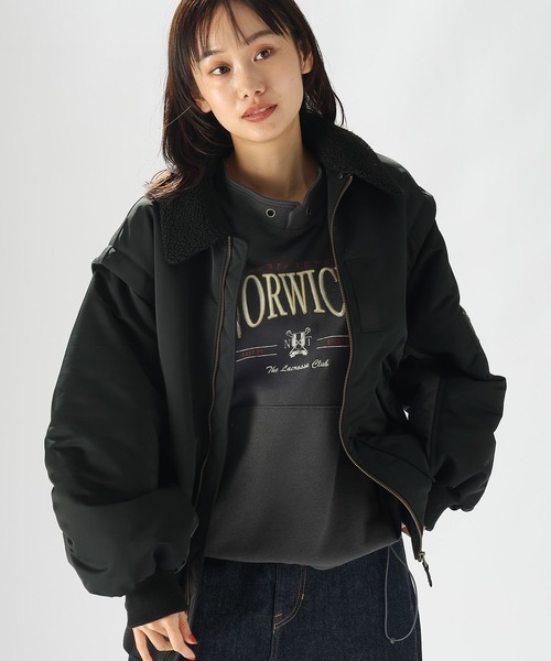 niko and（ニコアンド）の「マルチWAYキルトフライトジャケット