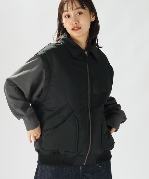 niko and（ニコアンド）の「マルチWAYキルトフライトジャケット