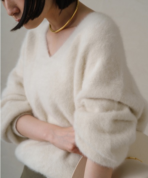 LOUNGEDRESS（ラウンジドレス）の「FURカシミヤVニット（ニット