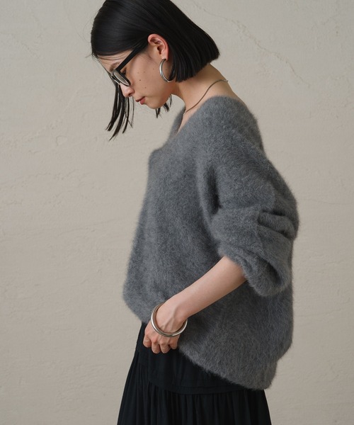 LOUNGEDRESS（ラウンジドレス）の「FURカシミヤVニット（ニット