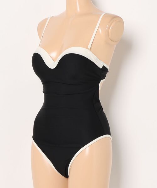 バイカラーカーブワンピース（水着）｜RAVIJOUR（ラヴィジュール）の