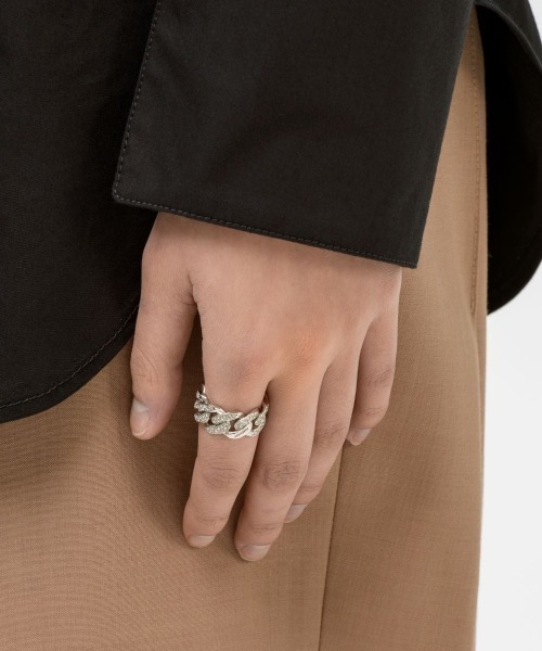 AMBUSH（アンブッシュ）の「PAVE CLASSIC CHAIN RING（リング）」 - WEAR