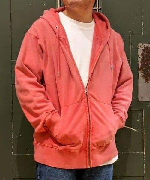 BACK NUMBER】フェード加工カラー ZIPパーカー（パーカー）｜BACK