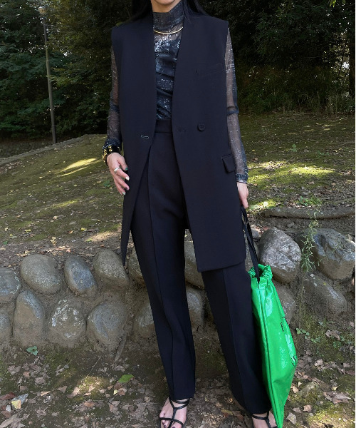 Ameri（アメリ）の「3WAY CONSTRUCTION JACKET（テーラードジャケット