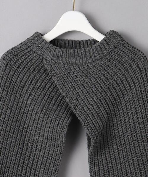 HYKE（ハイク）の「＜HYKE（ハイク）＞リブ スリーブ □□□☆（ニット