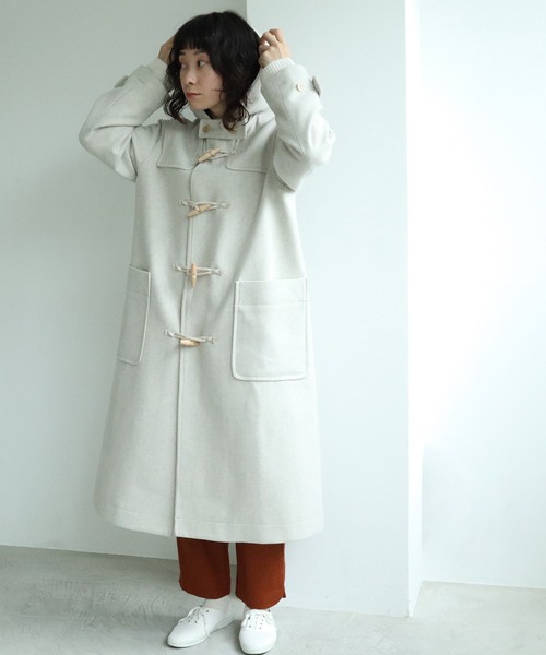 yuni（ユニ ）の「super100 Wool ロングダッフルコート（ダッフル