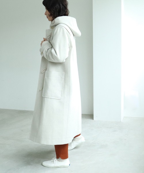 yuni（ユニ ）の「super100 Wool ロングダッフルコート（ダッフル