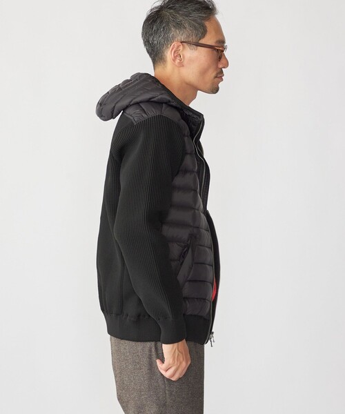 セール】SHIPS: ニット ドッキング ダウン ブルゾン（ブルゾン