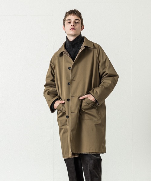 SLICK（スリック）の「ガンクラブチェックリバーシブルコート（ステン