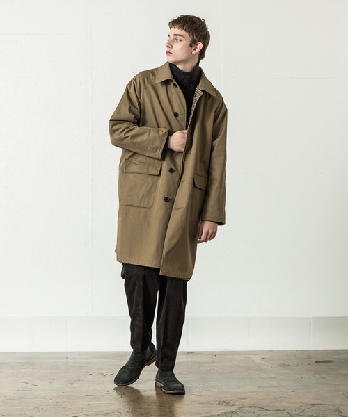 SLICK（スリック）の「ガンクラブチェックリバーシブルコート（ステン