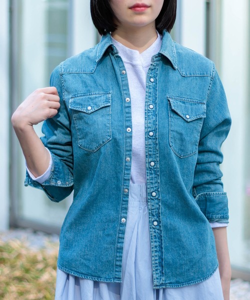 D.M.G / ディーエムジー] 6ozデニム ウエスタンシャツ | Domingo