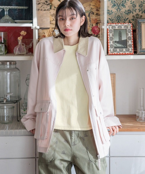 niko and（ニコアンド）の「ヴィンテージ配色ワークジャケット