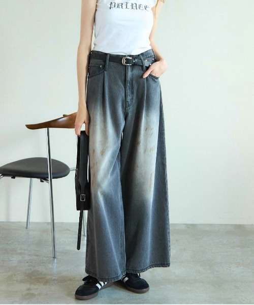 MAISON SPECIAL（メゾンスペシャル）の「Waist Tuck Wide Denim Pants