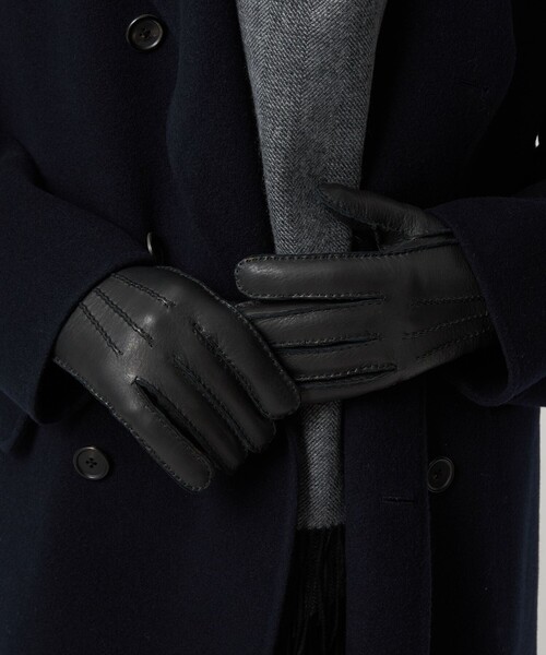 セール】＜PIERO RESTELLI＞ディアスキン ラインド グローブ（手袋