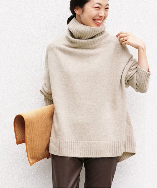 IENA（イエナ）の「AQUAハイネックワイドプルオーバー◇（ニット