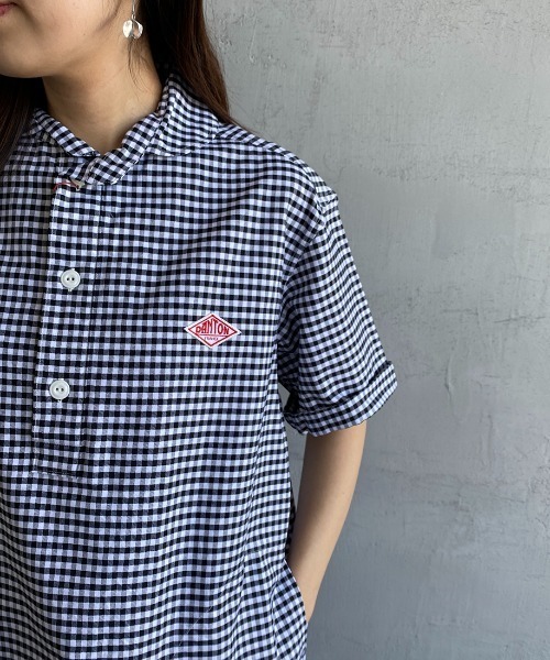 DANTON/ダントン] ラウンドカラー プルオーバーオックスフォードシャツ