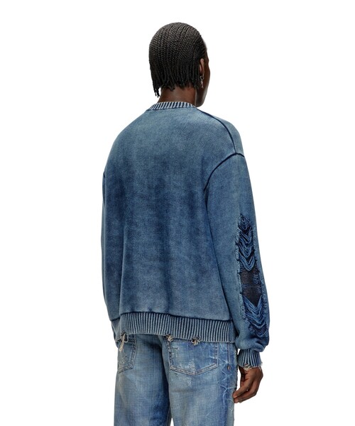 DIESEL（ディーゼル）の「メンズ ニット ロゴ（ニット/セーター）」 - WEAR