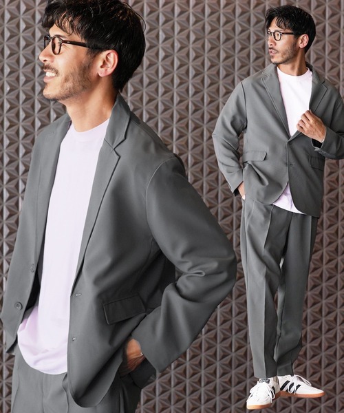 セットアップ】リラックスシルエット テーラードジャケット