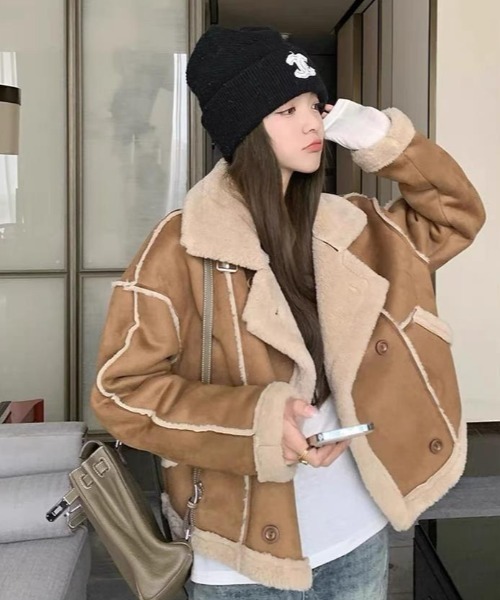 セール】ムートンフライトジャケット（ムートンコート）｜GEMEDA