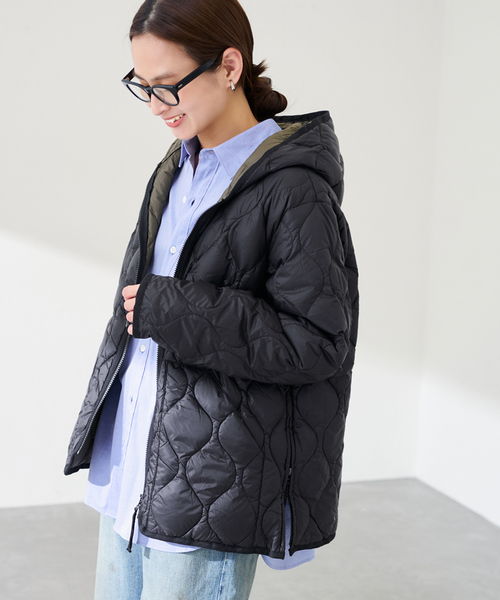 FRAMeWORK（フレームワーク）の「シレーショールカラー ロングダウン