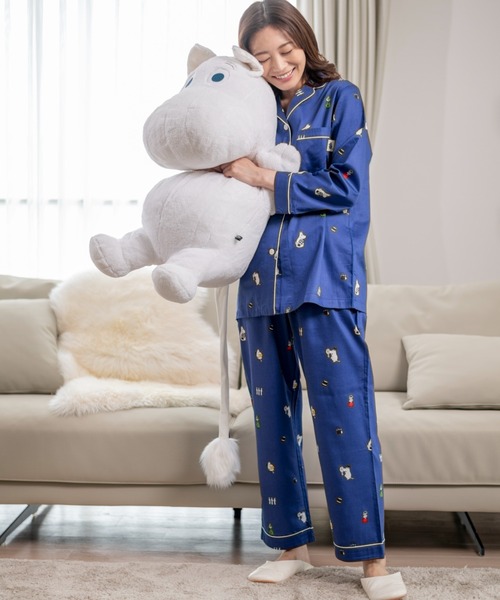 MOOMIN】 サテンプリント パジャマ（ルームウェア/パジャマ）｜MOOMIN