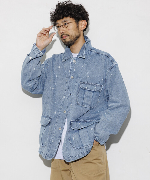 セール】HINSON/ヒンソン デニム ハンティング カバーオール