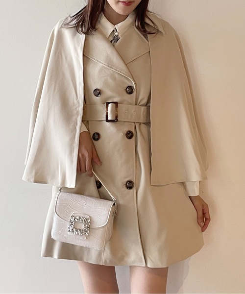 NOMAE（ノーマエ）の「2wayケープトレンチコートワンピース（トレンチ