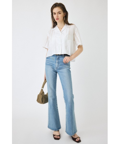 MVS L/BLU FLARE(L)（デニムパンツ）｜MOUSSY（マウジー）の