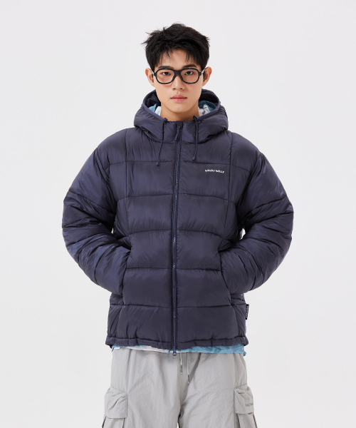 ライトリップストップパディングジャンパー ネイビー（ダウン