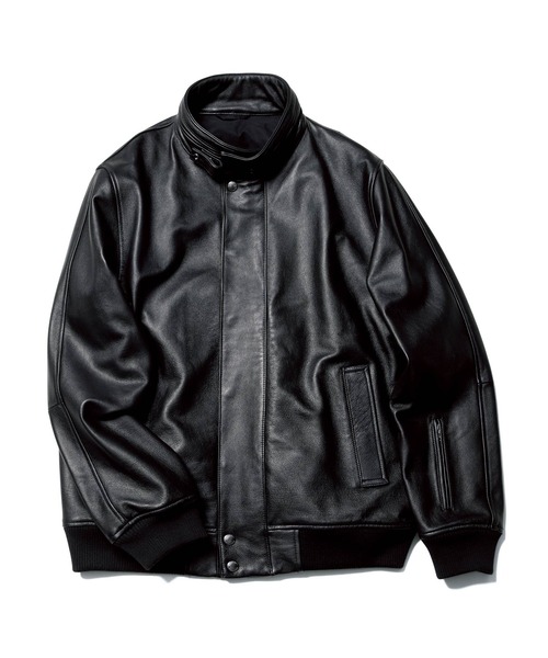 SOPHNET.（ソフネット）の「LEATHER STAND COLLAR JACKET（ブルゾン