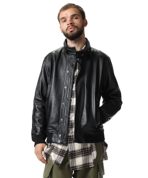 SOPHNET.（ソフネット）の「LEATHER STAND COLLAR JACKET（ブルゾン