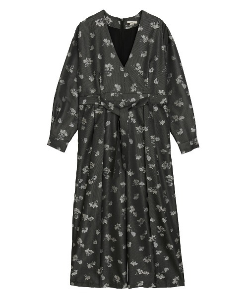 Ameri（アメリ）の「POSEY BLOOM JACQUARD JUMPSUIT（サロペット