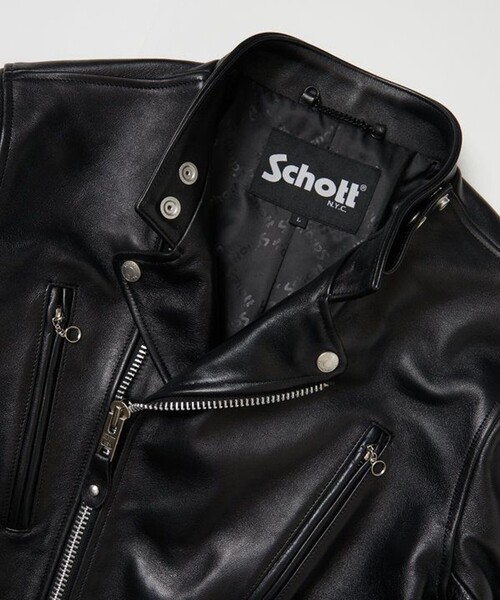 Schott/ショット 別注 セミダブル ライダース ジャケット/レザー