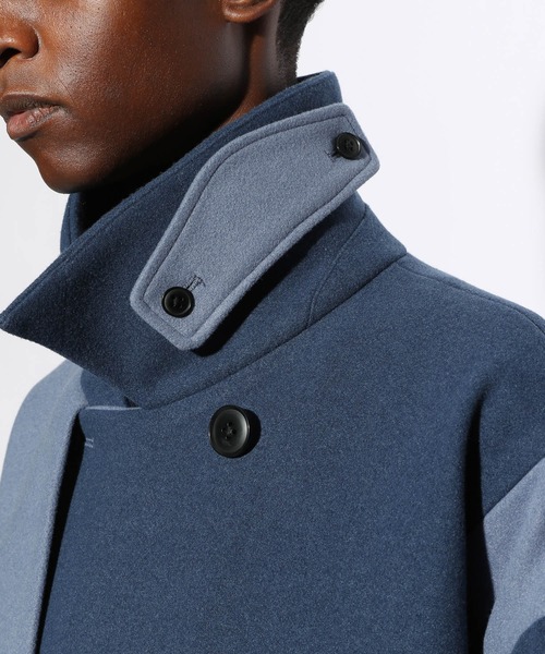 HARE（ハレ）の「ウーリーテックハイショクダブルコート(HARE)（ステン