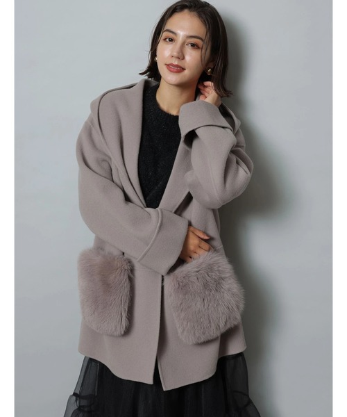 ファー付きフードリバーコート（ダウンジャケット/コート）｜Arpege