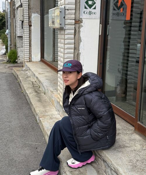 ライトリップストップパディングジャンパー ブラック（ダウン