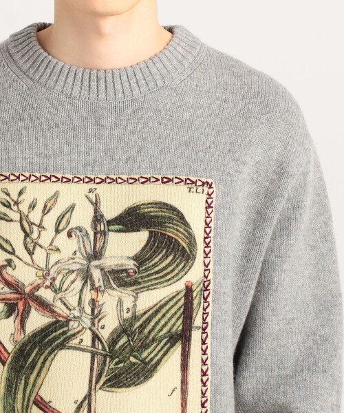 caban（キャバン）の「□CABaN ウールカシミヤ アートフレーム クルー