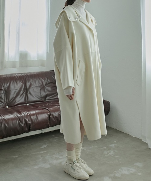 LE CIEL BLEU（ルシェルブルー）の「フードオーバーコート / Hooded