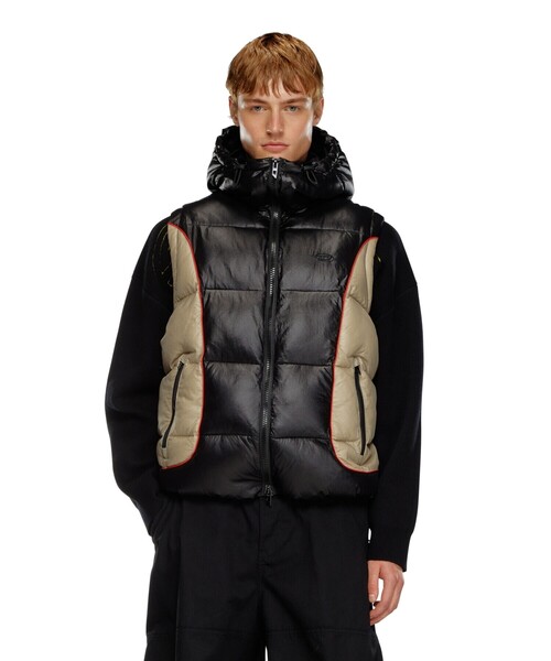 セール】メンズ ジップアップジャケット パファージャケット（ブルゾン