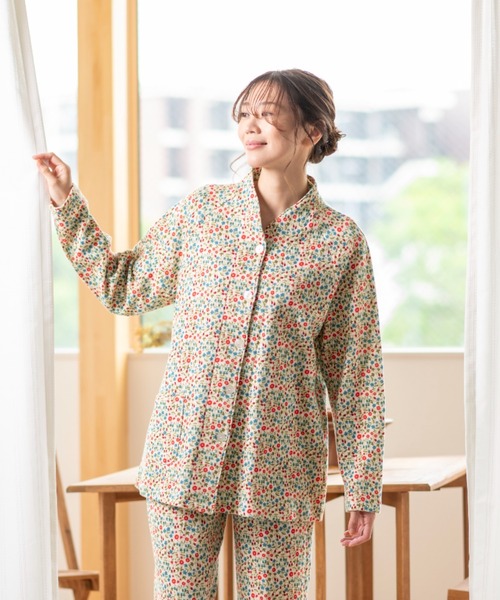 LIBERTY】ニットキルトプリント（Little Mirabelle） パジャマ（ルーム