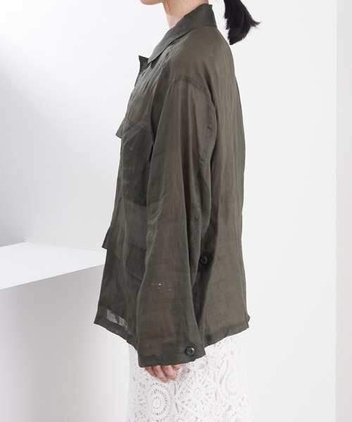 SHENERY（シーナリー）の「シアーミリタリーシャツジャケット