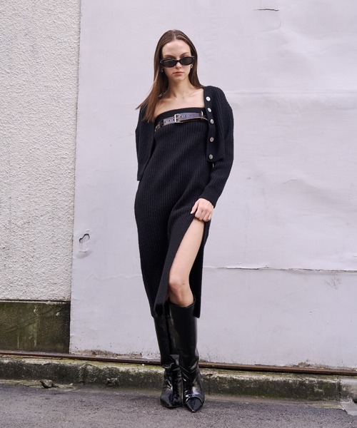 SLOW KNIT 2PIECE/スローニット2ピース（ワンピース）｜JOSE MOON