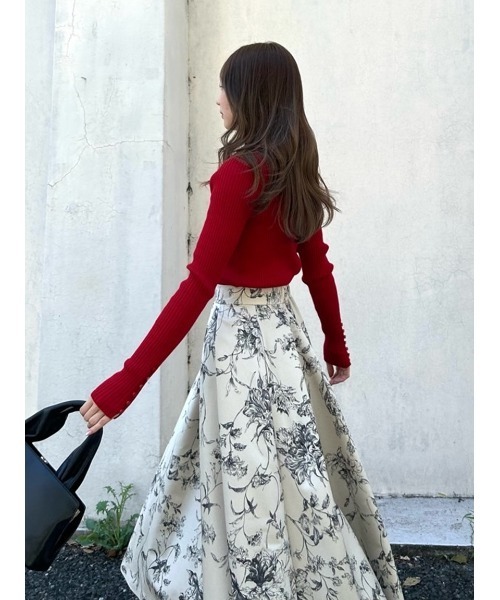 FRAY I.D（フレイアイディー）の「ウールシルクリブハイネックプル