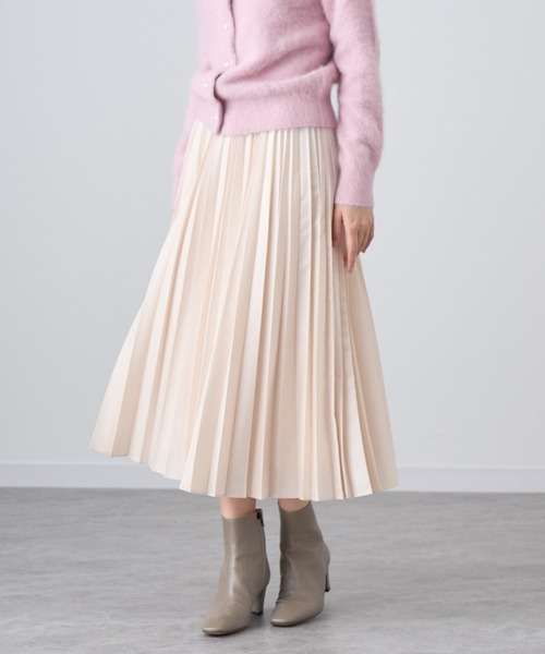 ANAYI（アナイ）の「レザーライクプリーツ スカート（スカート）」 - WEAR
