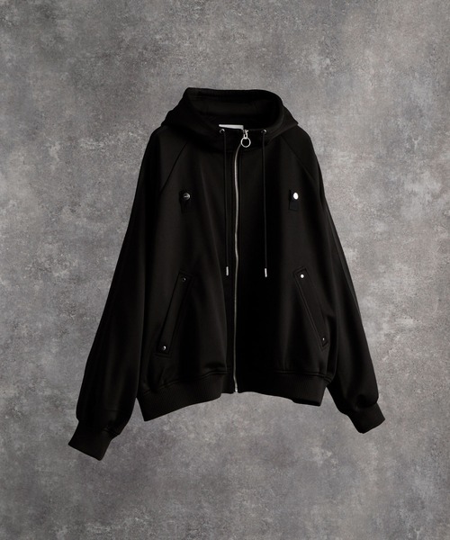 line sleeve track zip parker jacket / ラインスリーブトラックジップ